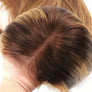 Maxglam Wig Highlight P4/27 Human Hair Ombre Brown Peruvian Bone Straight Lace Front Human Hair Wigs For Women 5x5 Lace Frontal Wigs Pre Plucked Pre Cut 200% Density