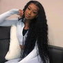 M Maxglam Beauty Curly Wig Human Hair Deep Wave Frontal Wig Brazilian Curly Wave Hair Wigs Hd Lace Wig For Women 200% Density 13x4