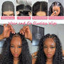 Wear and Go Glueless Wigs Human Hair PrePlucked Pre Cut 5x5 HD Lace Closure Wigs Readyto Wear Curly Bob Deep Wave Lace Front WigsHuman Hair Wigs for Black Women 200% Density