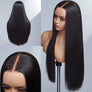 13x4 Straight Lace Frontal Wigs Human Hair Pre Plucked Bleached Knots 200% Density Natural Color