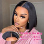 Straight Glueless Bob Wig 5x5 HD Lace FrontHuman Hair Wig For Women Wear And Go PreCut Ready To Wear Bleach Knots Easy To Install