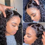 M Maxglam Beauty Curly Wig Human Hair Deep Wave Frontal Wig Brazilian Curly Wave Hair Wigs Hd Lace Wig For Women 200% Density 13x4