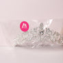 M Maxglam Beauty Dazzling Sparkling Princess Crown Tiara - Handcrafted Rhinestones for Bridal Wedding - Secure Comb Attachment, Glamorous Royal Head Jewelry for Brides and Special Occasions