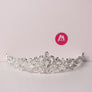 M Maxglam Beauty Dazzling Sparkling Princess Crown Tiara - Handcrafted Rhinestones for Bridal Wedding - Secure Comb Attachment, Glamorous Royal Head Jewelry for Brides and Special Occasions