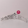 M Maxglam Beauty Dazzling Sparkling Princess Crown Tiara - Handcrafted Rhinestones for Bridal Wedding - Secure Comb Attachment, Glamorous Royal Head Jewelry for Brides and Special Occasions