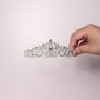 M Maxglam Beauty Dazzling Sparkling Princess Crown Tiara - Handcrafted Rhinestones for Bridal Wedding - Secure Comb Attachment, Glamorous Royal Head Jewelry for Brides and Special Occasions
