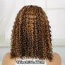 Wear And Go Glueless Bob Wigs 4/27 Highlight Kinky Curly 5x5 HD Lace Front Human Hair Wig Honey Blonde Glueless Wig Pre Cut Lace