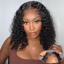 Wear and Go Glueless Wigs Human Hair PrePlucked Pre Cut 5x5 HD Lace Closure Wigs Readyto Wear Curly Bob Deep Wave Lace Front WigsHuman Hair Wigs for Black Women 200% Density