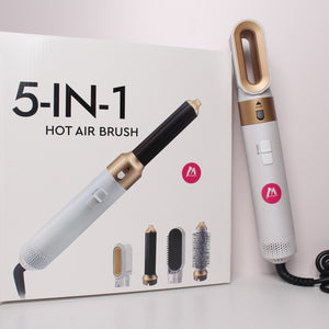 M Maxglam Beauty "New Style 5 In 1 Curling Iron Set With Curling Brush And 4 Interchangeable Ceramic Curling Wand (0.35""-1.25""), Instant Heat Up, Dual Voltage Hair "