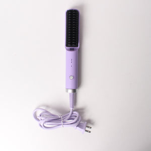 M Maxglam Beauty 4 Temperature Adjustment Mini Hair Straightening Comb ,Anti-Scald, Automatic Power-Off, LED Display, Thermostatic Control - Perfect for Wet and Dry Use, Travel, Home, Womens Gifts