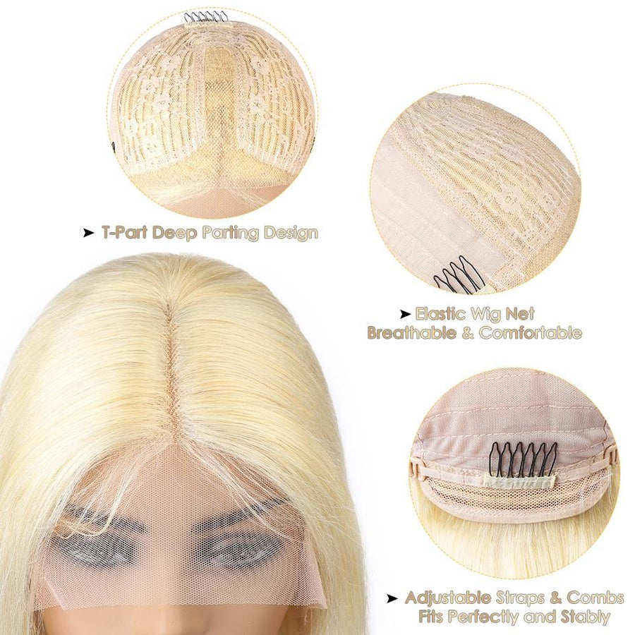 Blonde T Part Lace Wig Body Wave